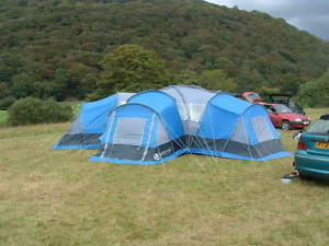 Gelert Beyond Zenith 6 Huge 6 Man/Person Tent Sewn In Groundsheet 3 Rooms VGC