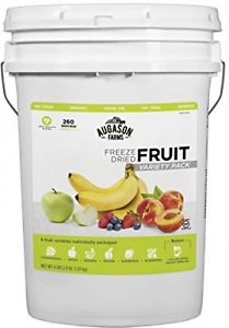 Augason Farms Freeze Dried Fruit Variety Pail Emergency Food Survival MRE
