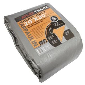 Atlas Trade HEAVY DUTY TARPAULIN Maximum UV Protection 4.8m x 7.3m/5.85m x 9.02m