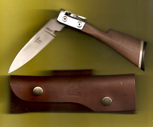 CALIBRE 12 Messer Gewehr NUSSE  France Handwerker Namen eingeschnitten +étui