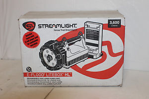 Streamlight E-Flood LiteBox HL Standard System, 120V AC/12V DC, 45661 (21299)M