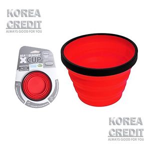 NEW Genuine Sea To Summit X-CUP 250ml (RED, 8.3fl oz) Folds Flat