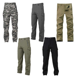 10X(Outdoor Lurker Shark skin Soft Shell Camouflage Waterproof Mens Pants BF