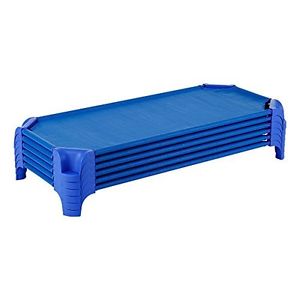 Sprogs SPG-16137-BL-SO Heavy-Duty Stackable Daycare Cot Standard, 5" Height, 23"