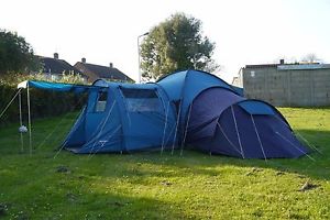 Vango Colorado 800 DLX Large 8 Man/Person/Berth 2 Room Tent VGC