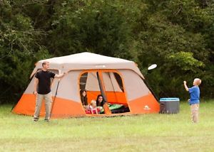 Big Tents For Camping Family Size Instant Cabin Large 8 Person 13' x 9' Kids Fly