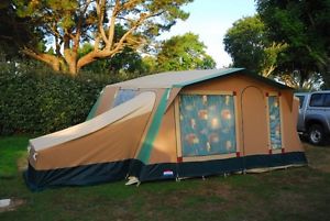 Cabanon Antigua Frame Tent Plus Side Annex & Full Front Sun Canopy