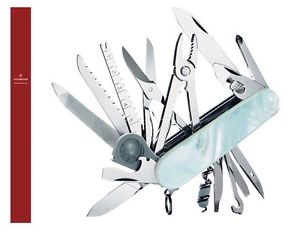 Victorinox 1.6794.68 "Swiss champ Perlmutt" wangen in holz 31 funktionen