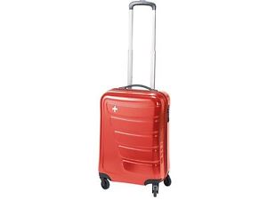 Swiza Koffer Justus, rot, Hartschalenkoffer, 4 Räder, Volumen 35 Liter