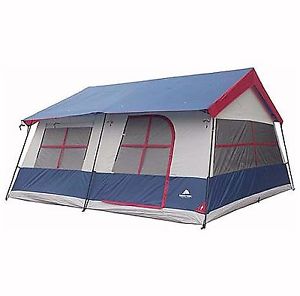 Ozark Trail 14-Person 3-Room Vacation Home Camping Outdoor Cabin Tent, Blue, New