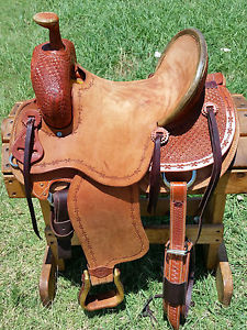 14.5" Johnny Scott Ranch Roping Saddle (Made in Texas) Roper