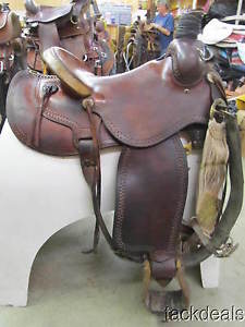 Martin Ranch Roping Saddle 16" Fully Rigged w/Mohair Cinch, Used, Solid