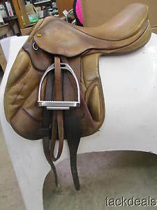 Black Country Tex Eventer Jumping Saddle 17" M Pessoa Fittings Used