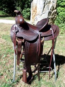 RESTORED Vintage Custom Hamley "Special" Saddle 13" Highback Western Saddle