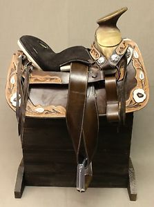 15" Custom Charro Saddle Western Horse Saddle Montura Silla Charra
