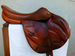 2005 Childeric Luxury French Jumping Saddle Gorgeous Eventing X-Country 17.5"