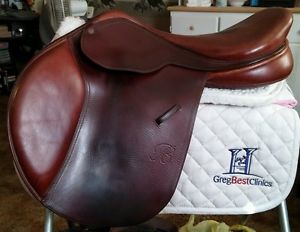 18" Bates cc/jump saddle/w soft supple leather! *FREE SHIPPING W/BUY IT NOW!*
