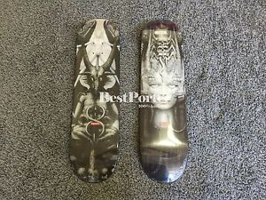 Supreme Giger Box Logo H.R.  Spel LI  Black Skate Deck Skateboard  Set Two Decks