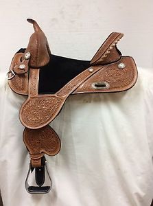 Circle Y Tammy Fischer Daisy Treeless Barrel - Tree Free 15.5" #1309 Wide Fit