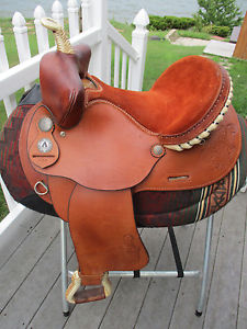 14'' American Saddlery CIRCLE A Bear Trap Competitor Western Barrel Saddle FQHB