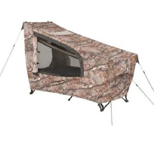 Ozark Trail Outdoor Instant Shelter Tent Cot w Realtree AP Camo Rainfly Sleeps1