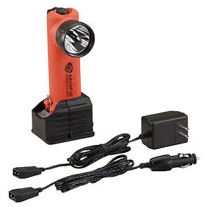 Flashlight LED Rechargable Streamlight Survivor Orange With AC/DC Holder