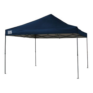 SALE Quik Shade 12.1-ft W x 12.1-ft L Square Navy Blue Steel Pop-Up Canopy
