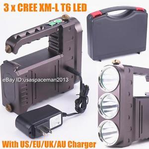 5000Lm CREE XML 3T6 LED Tactical Flashlight Rechargeable Torch Build-in Battery