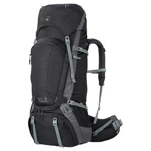 Jack Wolfskin Hombres Trekking Senderismo Mochila Denali 75 Hombre negro negro