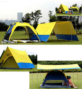 5-8 Person Outdoor Waterproof  Camping Family BBQ Party Large Tent Park Beach