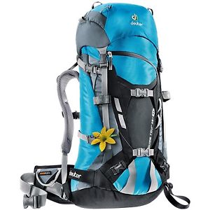 NWT Deuter Alpine Women's Backpack Guide Tour 35+ SL, Turquoise, Black, Flower