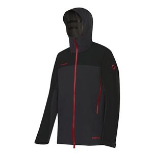 Mammut Funktions Jacke Übergangsjacke Herren Convey Jacket Men Schwarz Grau Gr L