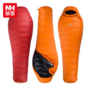 Camping Hiking 4 Seasons Winter Thermal White Duck Down Adult Mummy Sleeping Bag