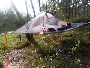 Protable Tree Tent Jungle 3 Person Connect Hanging Hammock Camping Outdoor