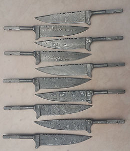 10X Damast messer klinge jagdmesser-Nicker-Damascus Steel blank blades