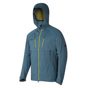Mammut Softshelljacke Jacke Herren Ultimate Alpine Hoody Blau Grau Gr XL