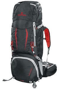 Ferrino Overland 50+10 Rucksack (schwarz/rot)