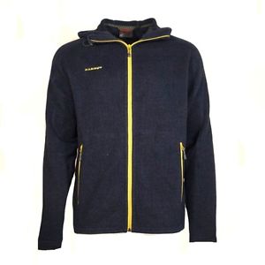 Mammut Funktions Jacke Fleecejacke Herren Polar Hooded Midlayer Jacket Blau XL