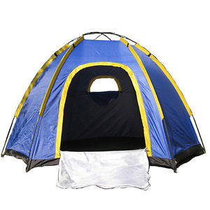 5X(aotu Hexagonal Camping Tent for 3-4 Persons Waterproof UV-resistant Outdoor)
