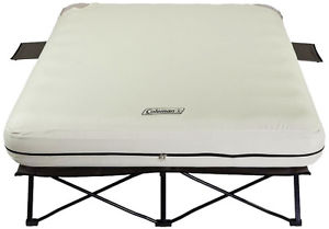 Coleman Queen Airbed Cot Elevated Quickbed Pump Inflatable Bed With Frame