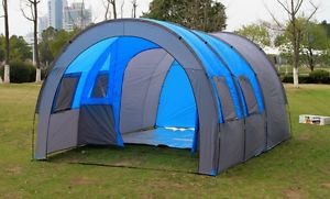 10 Person Camping Tent Outdoor Tunnel Tents Waterproof Family Trave Tienda