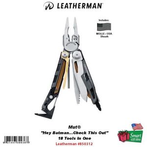 Leatherman MUT, Tactical Multi-Tool, w/Black Molle USA Sheath, Wrench #850312