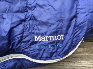 Marmot Helium Sleeping Bag - Perfect Condition -Down Light 1 Cent No Reserve!