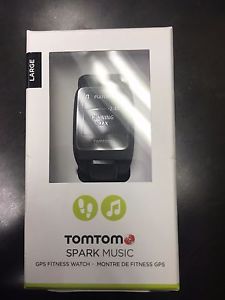 TomTom - Spark Music GPS Fitness Watch (Large) - Black Model: 1REM.002.01 NEW!