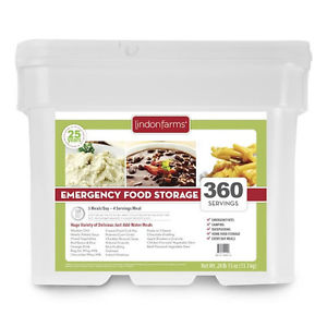 Lindon Farms 360 Serving All Meals Emergency Food Storage 2 Month Supply Prepper