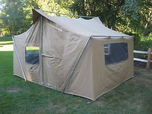 Canvas Cabin Style Tent by Hirsch Weis 12 X 9 X 7’ Four Season 6 Person