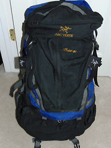 Arc'teryx Bora 80 Hiking Backpack - Black/Blue