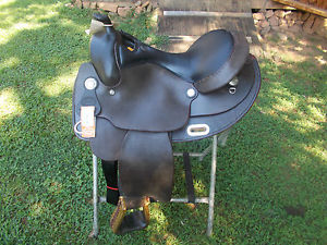 16"  Simco Brown Supreme draft trail saddle with some silver