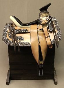 15" CHARRO HORSE SADDLE  MONTURA CHARRA SILLA CABALLO