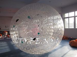 2.3*1.8M Transparent Inflatable Zorb ball Zorbing Human Hamster ball Blower X1